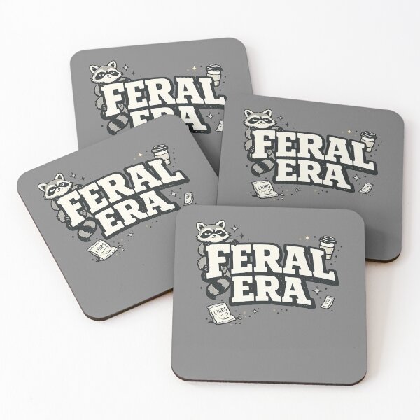 Item preview, Feral Era Raccoon Funny Shirt Goblincore Gift Trash Panda Tee Chaotic Night Owl Shirt Relatable Humor Gift designed and sold by Gremlin Hours.