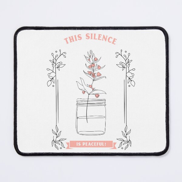 Item preview, Flower in a jar of water, This silence is peaceful designed and sold by Hevzy.
