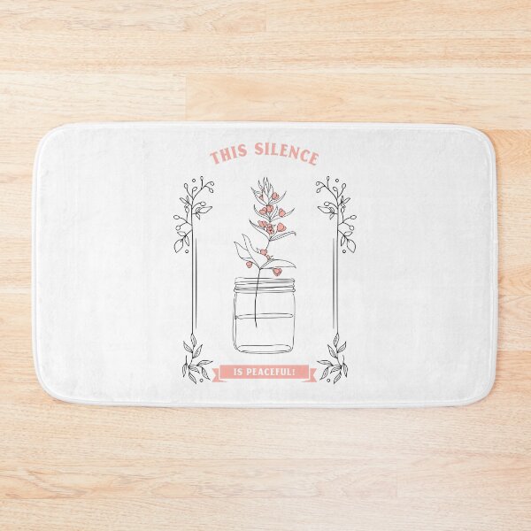 Item preview, Flower in a jar of water, This silence is peaceful designed and sold by Hevzy.