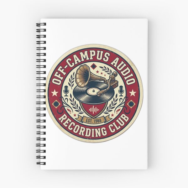 Item preview, UNOFFICIAL Off-Campus Audio  - Vintage Recording Club Vinyl Record Emblem designed and sold by Fatomfatom.