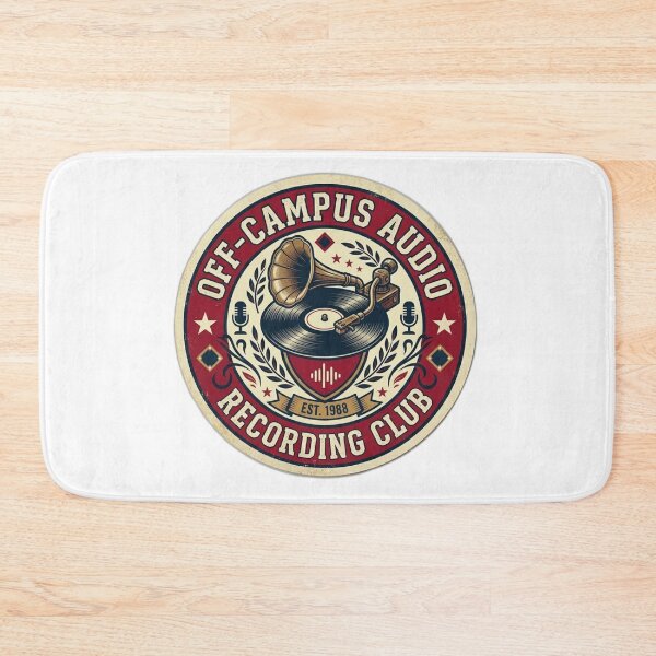 Item preview, UNOFFICIAL Off-Campus Audio - Vintage Recording Club Vinyl Record Emblem designed and sold by Fatomfatom.