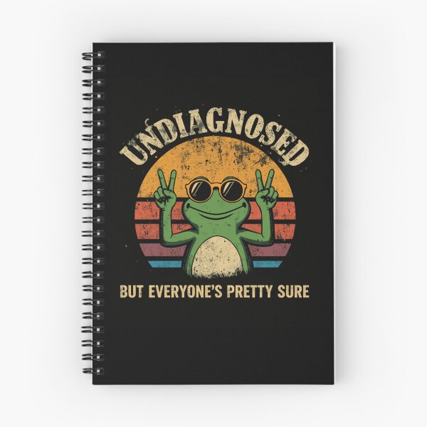 Item preview, Undiagnosed But Everyone's Pretty Sure Neurodivergent Relatable Frog Humor designed and sold by RetroMini2026.