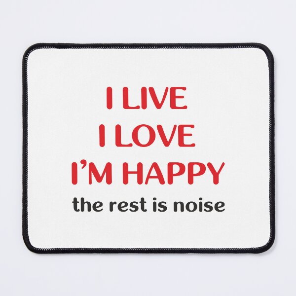 Item preview, I Live. I Love. I’m Happy. (Red+Black) designed and sold by Pencil & Pixel.