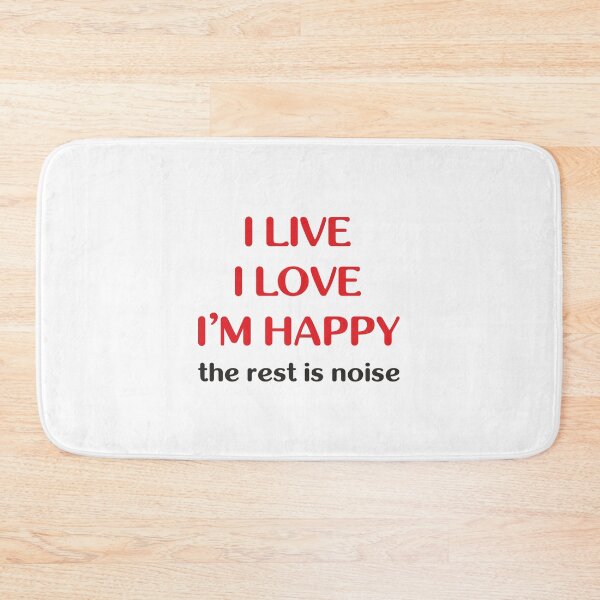 Item preview, I Live. I Love. I’m Happy. (Red+Black) designed and sold by Pencil & Pixel.