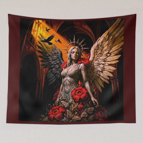Item preview, Dark Gothic Art &amp; Fine Art Prints (1:1 Square Posters) designed and sold by Cyber-ART-Studio.