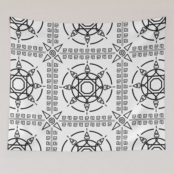 Item preview, Minimalist Geometric Abstract Symmetrical Line Art Symbol designed and sold by Longsilp.
