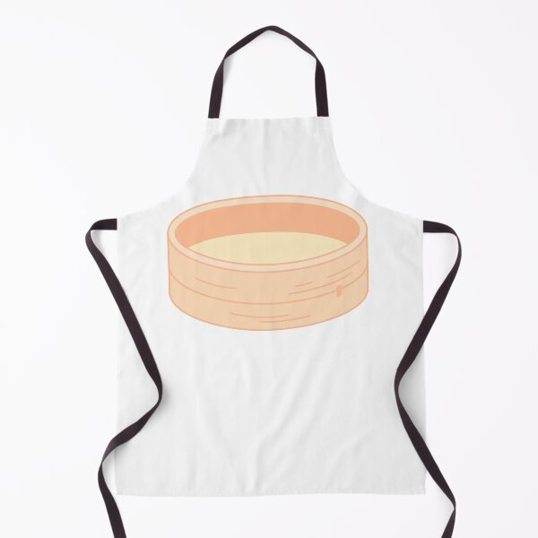 Item preview, Empty Bamboo Steamer Basket – Dim Sum Kawaii Food Illustration designed and sold by EmeraldeaArt.