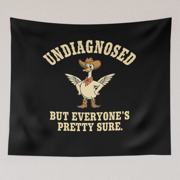 Item preview, Undiagnosed But Everyone's Pretty Sure Neurodivergent Humor ADHD Autism designed and sold by RetroMini2026.