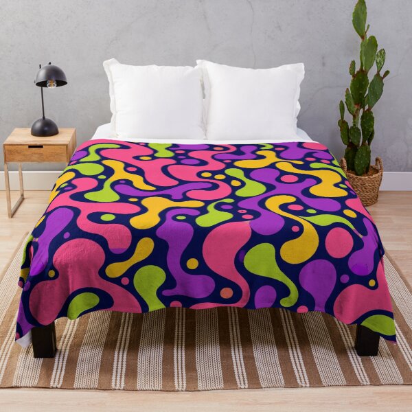 Item preview, Psychedelic Lava Lamp Swirl Retro Seamless Pattern designed and sold by Inkworksbyshery.