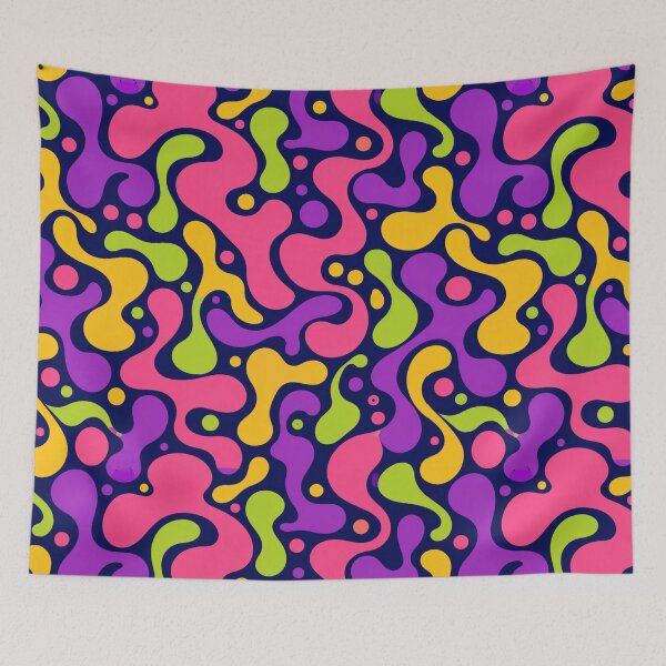 Item preview, Psychedelic Lava Lamp Swirl Retro Seamless Pattern designed and sold by Inkworksbyshery.