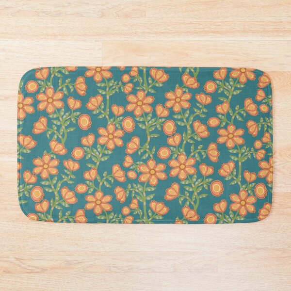 Item preview, Mod Chintz Floral Pattern in Blush Coral and Mint Green designed and sold by Annette Chabidon Studio.