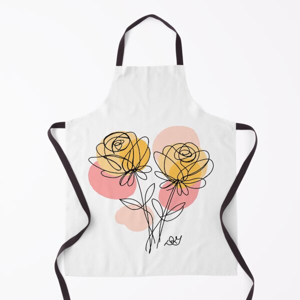 Item preview, Yellow Roses Botanical Line Art Print designed and sold by Evil B Creative.