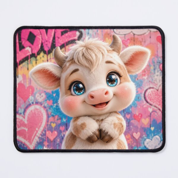 Item preview, Cute Baby Cow Love Graffiti designed and sold by Rohan132.