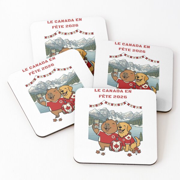 Item preview, Capybara et Chien Fans Soccer Canada en Fête 2026 Kawaii designed and sold by laughingshirts.
