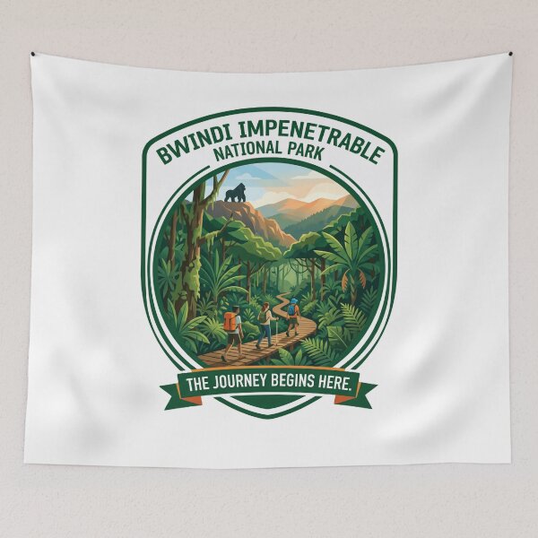 Item preview, Bwindi Impenetrable National Park The Journey Begins Here Uganda Gorilla Trekking Travel Hiking Adventure designed and sold by Simsimah26Parks.