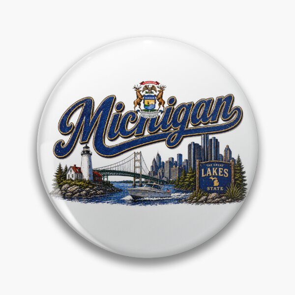 Item preview, MICHIGAN2 Flag Letterings america designed and sold by LIOKING333.