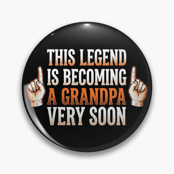 Item preview, This Legend Is Becoming A Grandpa Very Soon Retro Announcement designed and sold by TeNovaStudio.