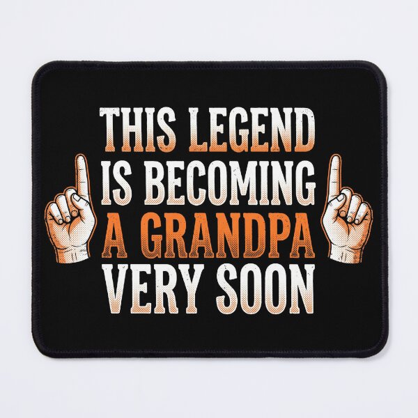 Item preview, This Legend Is Becoming A Grandpa Very Soon Retro Announcement designed and sold by TeNovaStudio.