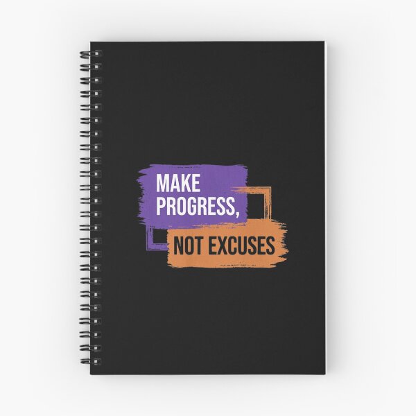 Item preview, Make Progress Not Excuses Paint Stroke designed and sold by GiggleInkTees.