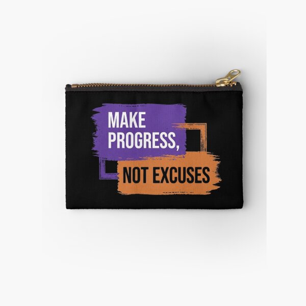 Item preview, Make Progress Not Excuses Paint Stroke designed and sold by GiggleInkTees.