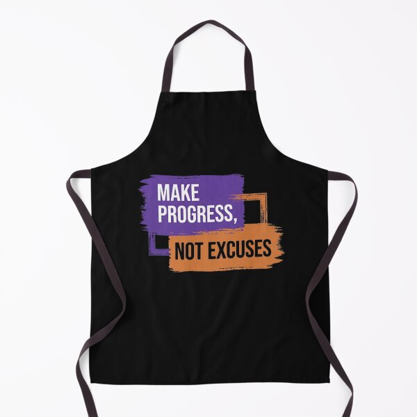 Item preview, Make Progress Not Excuses Paint Stroke designed and sold by GiggleInkTees.