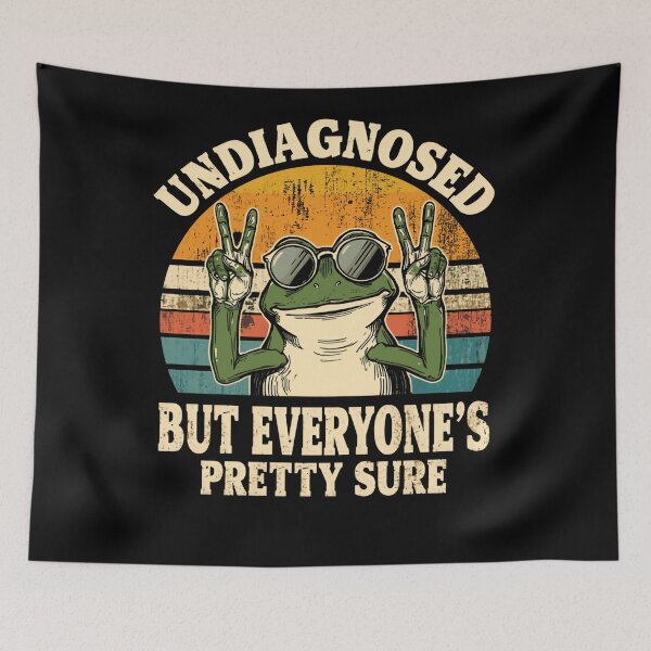 Item preview, Undiagnosed But Everyone's Pretty Sure Neurodivergent Humor Relatable Personality designed and sold by RetroMini2026.