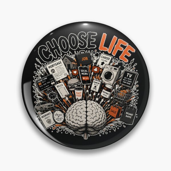 Item preview, Choose Life – Anti Consumerism Brain Explosion designed and sold by Ngeblart.