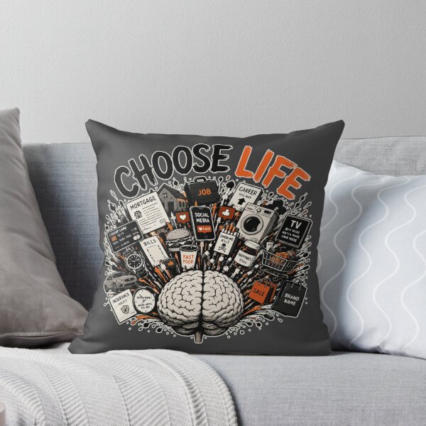 Item preview, Choose Life – Anti Consumerism Brain Explosion designed and sold by Ngeblart.