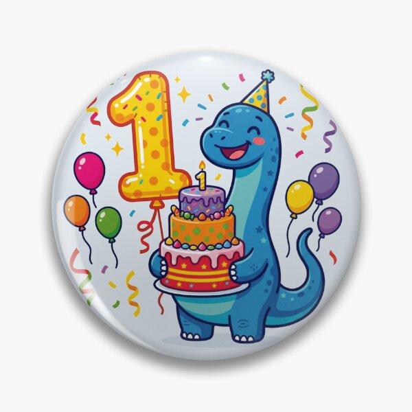Item preview, One Saurus blue long neck 1st birthday boy/girl gift toddler dino lover designed and sold by Tronstell.