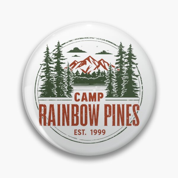 Item preview, Camp Rainbow Pines Vintage Mountain Camping Graphic designed and sold by EchoPrint Co..