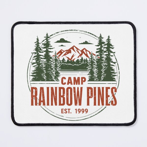 Item preview, Camp Rainbow Pines Vintage Mountain Camping Graphic designed and sold by EchoPrint Co..