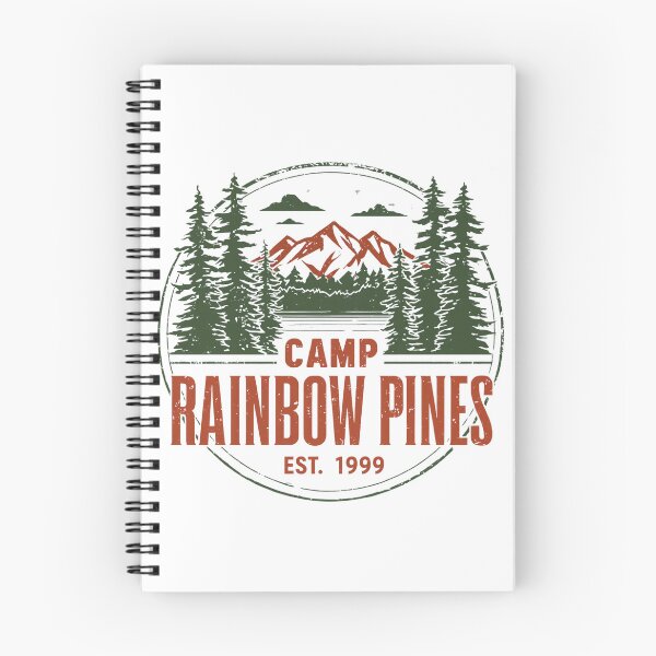 Item preview, Camp Rainbow Pines Vintage Mountain Camping Graphic designed and sold by EchoPrint Co..