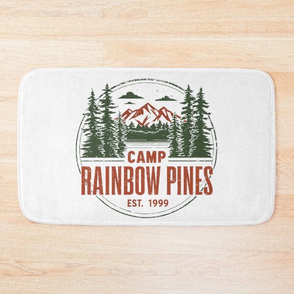 Item preview, Camp Rainbow Pines Vintage Mountain Camping Graphic designed and sold by EchoPrint Co..