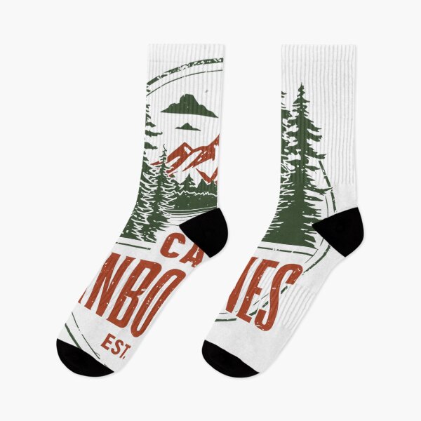 Item preview, Camp Rainbow Pines Vintage Mountain Camping Graphic designed and sold by EchoPrint Co..