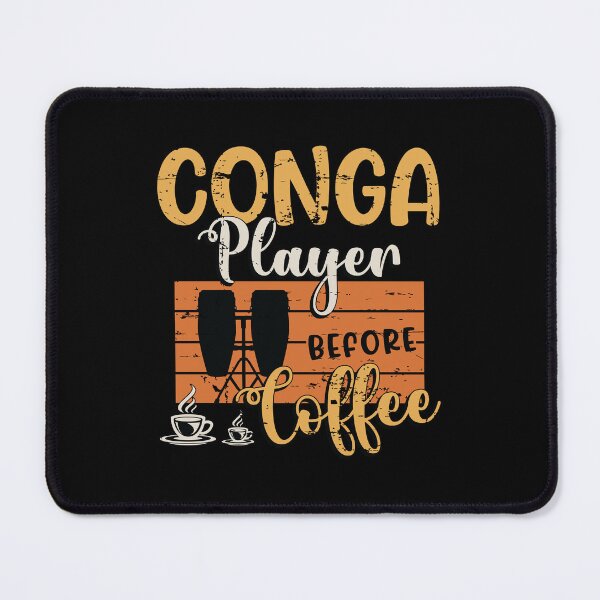Item preview, Conga Player Before Coffee Drummer Coffee Lover designed and sold by tshirtconcepts.