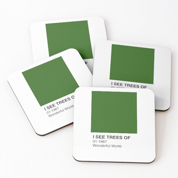 Item preview, Wonderful World Collection (No.1 of 4) Song Green Colour Swatch - White Border designed and sold by The Colourful Game.
