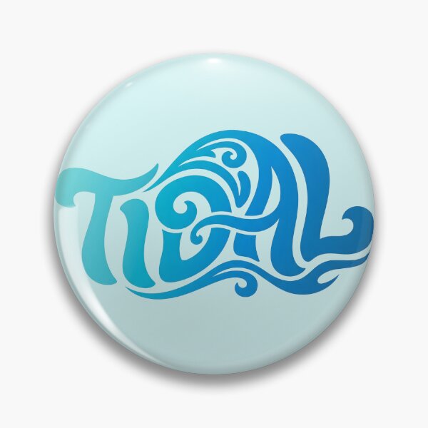 Item preview, Tidal – Groovy Coastal Word Design designed and sold by Sea Gem.