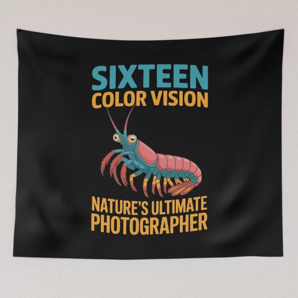 Item preview, Mantis Shrimp Vision Bold Science Humor Vibrant Marine Creature designed and sold by NaturEdeN.