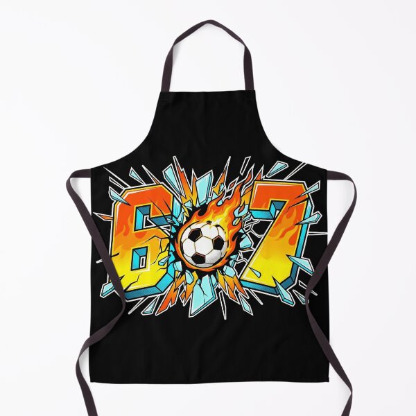 Item preview, Number 67 Soccer Ball On Fire Shattering Glass Sports Jersey designed and sold by TeNovaStudio.