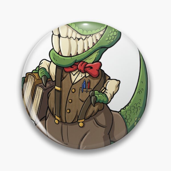Item preview, Nerdzilla – Cartoon Dinosaur Character designed and sold by NeonSpiritArt.