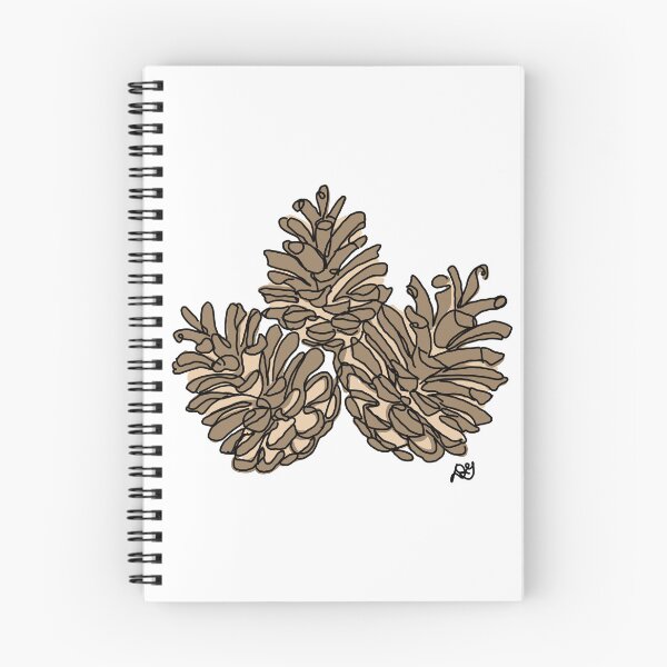 Item preview, Pinecone Trio Autumn Botanical Line Art designed and sold by Evil B Creative.