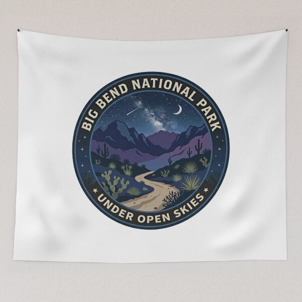 Item preview, Big Bend National Park Under Open Skies Stargazing Travel Nature Lover designed and sold by Simsimah26Parks.
