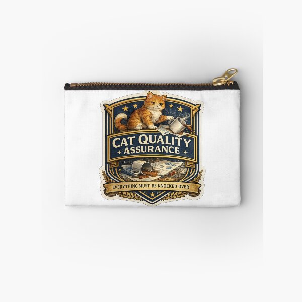 Item preview, Cat Quality Assurance | Everything Must Be Knocked Over | Funny Cat Corporate Parody designed and sold by MrDev.
