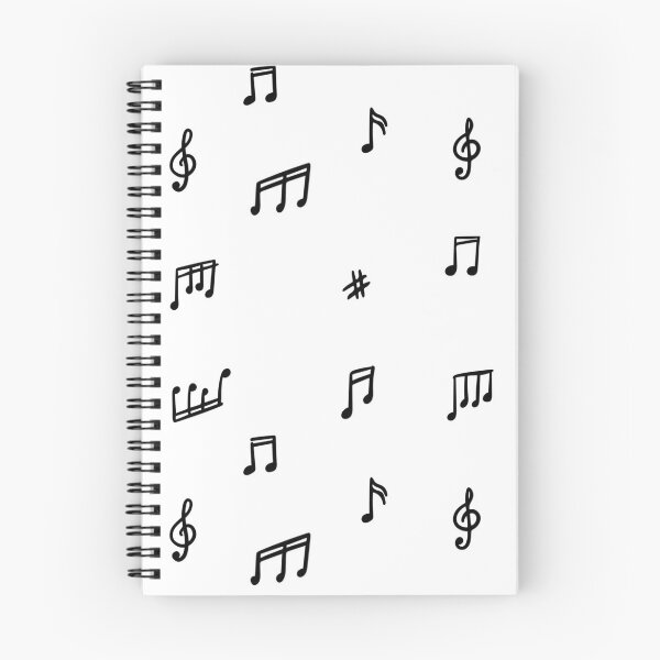 Item preview, Hand Drawn Musical Notes Pattern | Minimalist Music Design designed and sold by Vintage Letter Stickers.