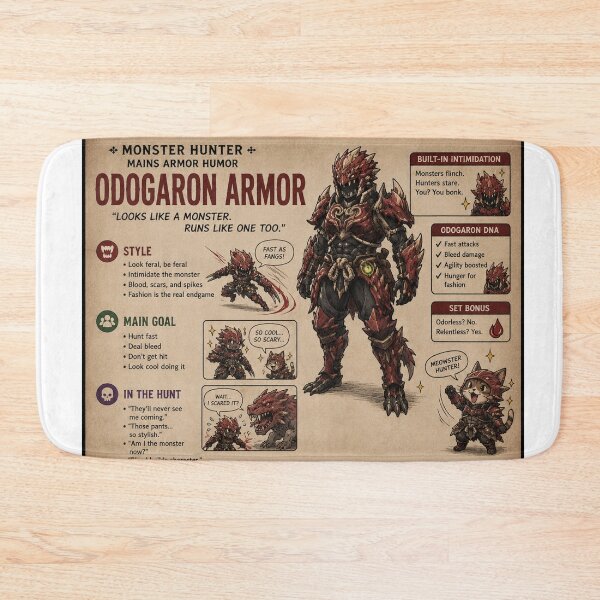 Item preview, Monster Hunter odogaron armor designed and sold by CharmingFlowers.