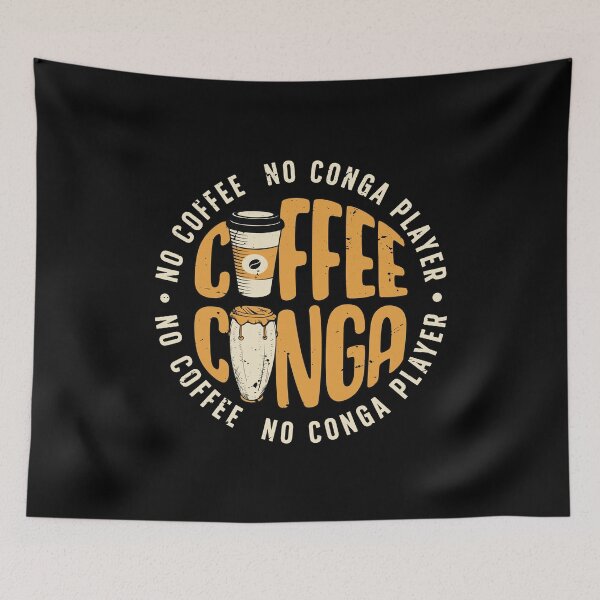 Item preview, Conga Player No Coffee No Conga Drum Coffee Lover designed and sold by tshirtconcepts.
