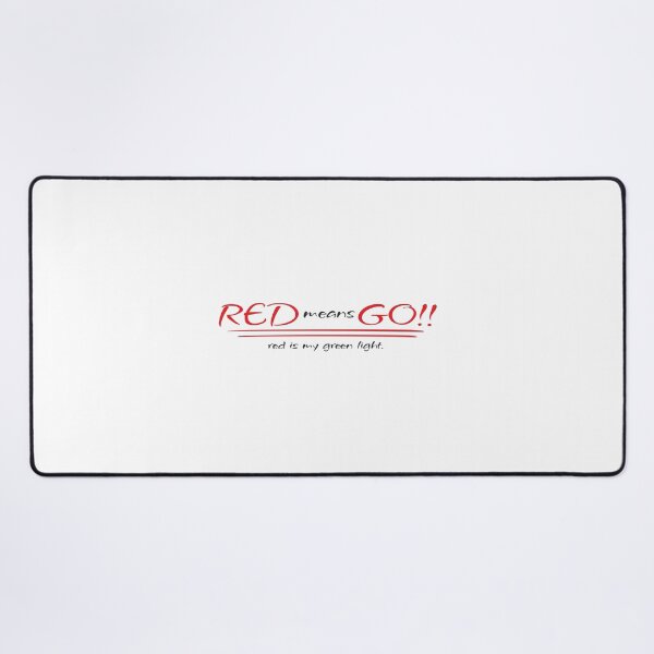 Item preview, RED means GO!! (Red+Black) designed and sold by Pencil & Pixel.