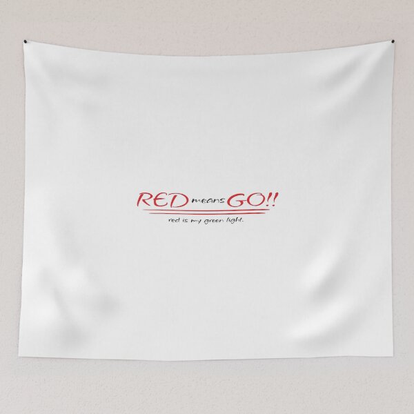 Item preview, RED means GO!! (Red+Black) designed and sold by Pencil & Pixel.