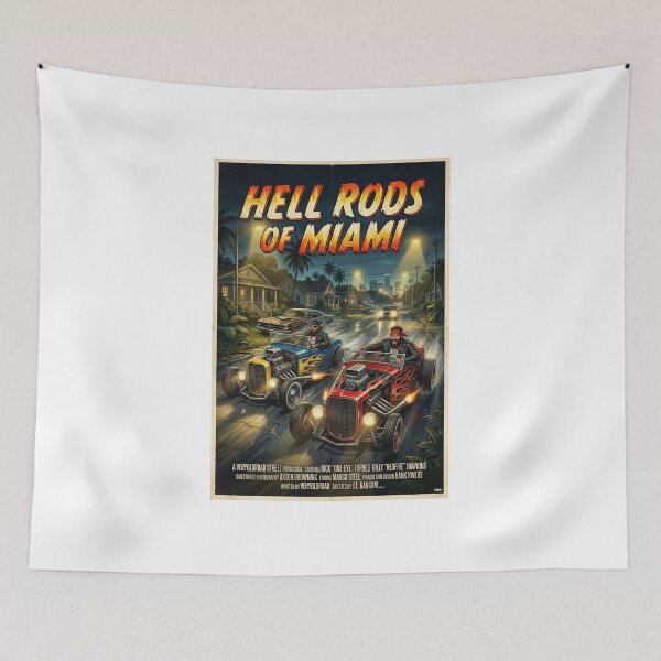 Item preview, ROAD MOVIE POSTER HELL RODS IN MIAMI 1967  designed and sold by VERYOLDROAD BY AXTON BROWNING .