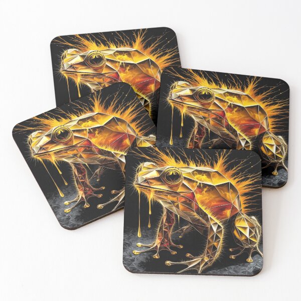 Item preview, Golden frog. designed and sold by MyHappyArtShop.